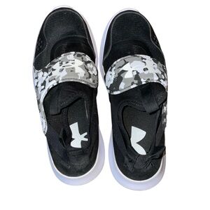Under Armour Kids' Black and White Shoes